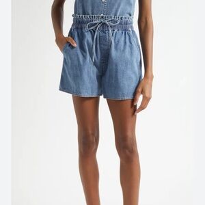 VERONICA BEARD Jeans Shorts 100% Cotton Blue Women's Shorts